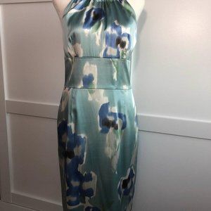 Ann Taylor Watercolor Silk Dress sz 4